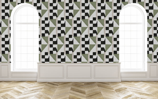 4125 Olive Shell B Non-Woven Fibre Wallcovering