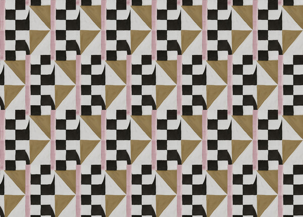 4125 Pink Ochre B Non-Woven Fibre Wallcovering