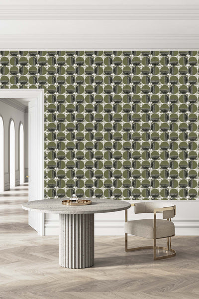 42623 Oak Moss Grasscloth Wallcovering