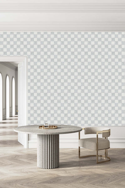 5123 Stratus Grey Grasscloth Wallcovering