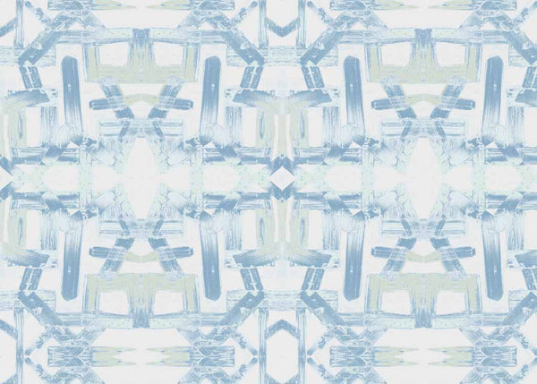82113 Teal Blue Grasscloth