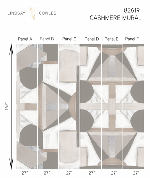 82619 Cashmere Mural Alta Non-Woven Wallcovering