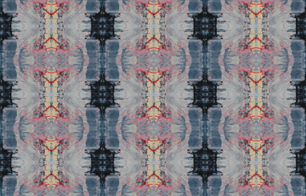 718-1 Navy Red Fabric