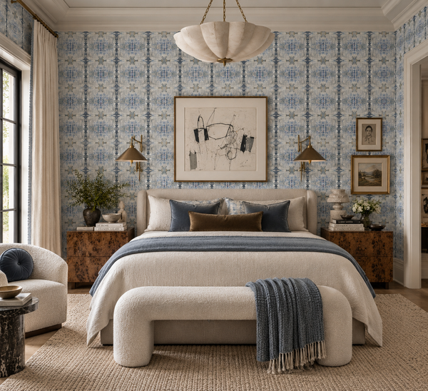 21413-3 Blue Grey Eco-Friendly Type II Wallcovering