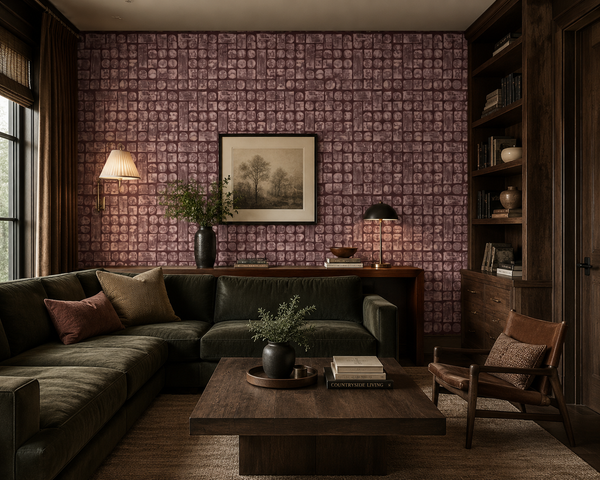 9923 Bordeaux Non-Woven Fibre Wallcovering