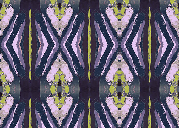 125-2 Navy Chartreuse Fabric