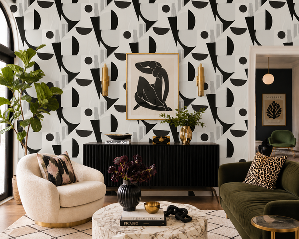 1623 Panda B (Half Scale) Non-Woven Fibre Wallcovering