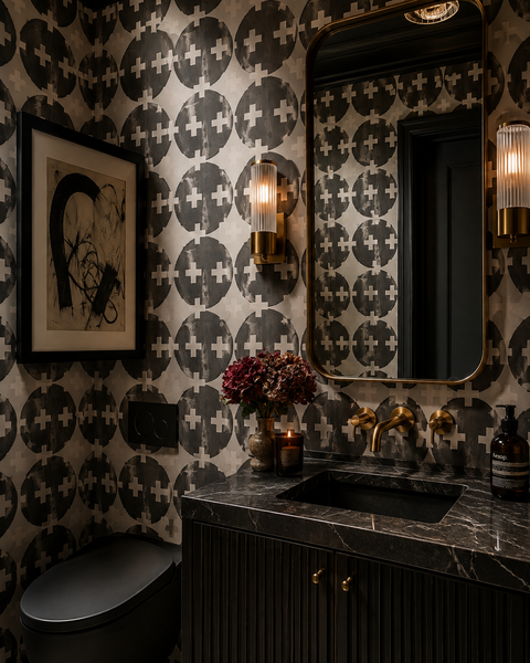 81425 Abbey + White Non-Woven Fibre Wallcovering
