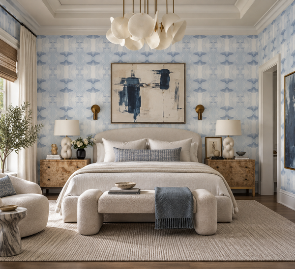 4116 Illusion Blue Eco-Friendly Type II Wallcovering