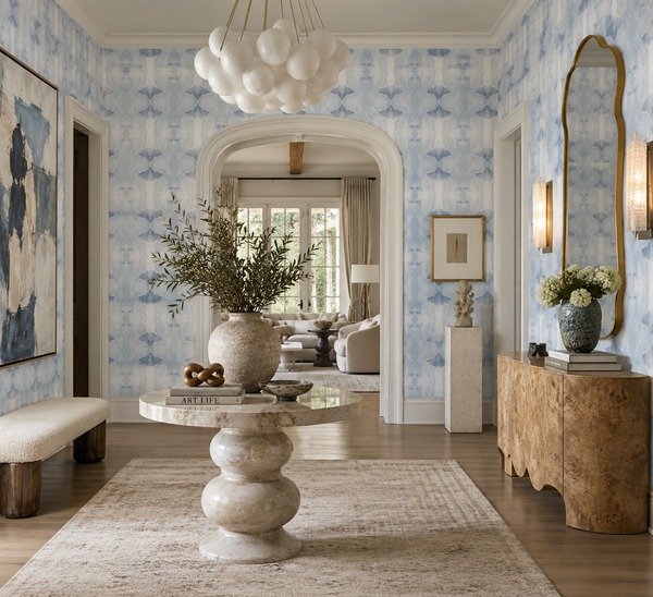 4116 Illusion Blue Eco-Friendly Type II Wallcovering