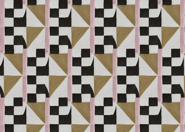 4125 Pink Ochre B Fabric