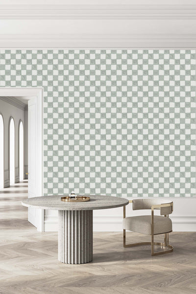 5123 Cafe Green Grasscloth Wallcovering