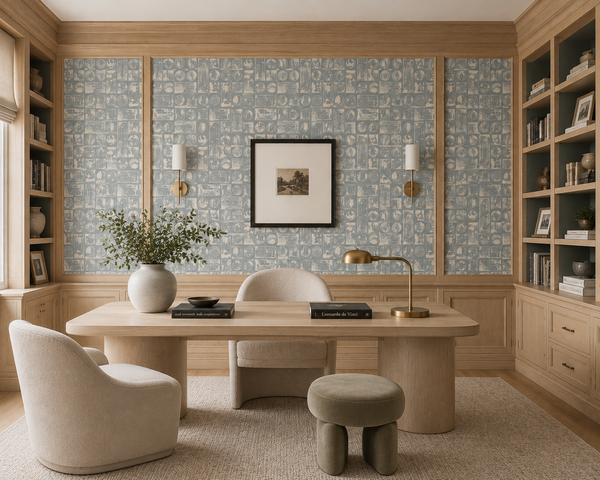 9923 Provence Blue Eco-Friendly Type II Wallcovering