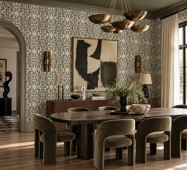51514 Black White B Standard Wallcovering