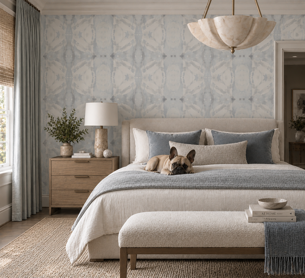 125-5 Periwinkle Blue A Standard Wallcovering
