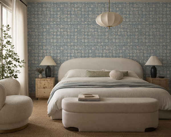 9923 Provence Blue Eco-Friendly Type II Wallcovering