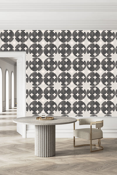 81425 Abbey + White Non-Woven Fibre Wallcovering
