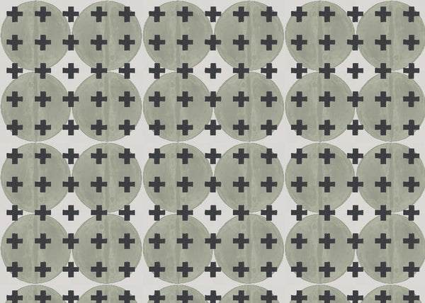 81425 Lichen + Black Non-Woven Fibre Wallcovering