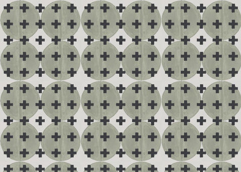 81425 Lichen + Black Non-Woven Fibre Wallcovering