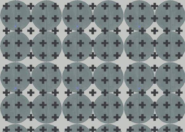 81425 Stone Blue + Black Non-Woven Fibre Wallcovering