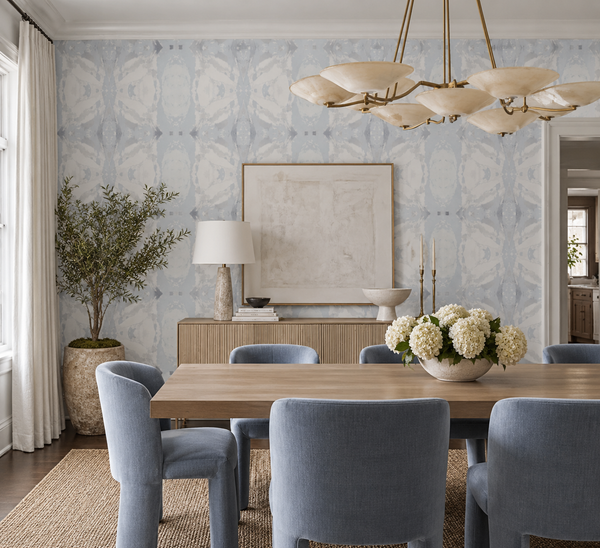 125-5 Periwinkle Blue A Standard Wallcovering
