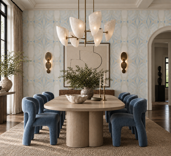125-5 Blue Ivory A Alta Wallcovering