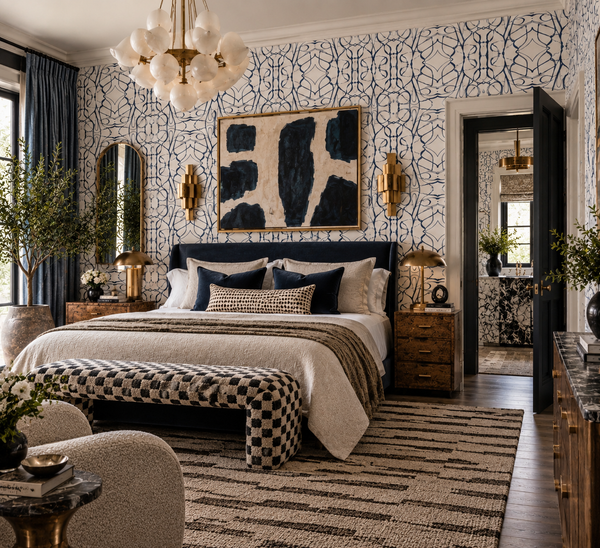 51514 Indigo A Standard Wallcovering