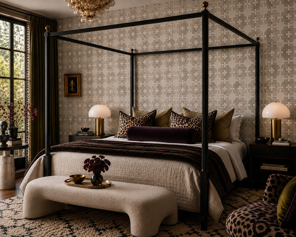 81425 Hemp + White Non-Woven Fibre Wallcovering