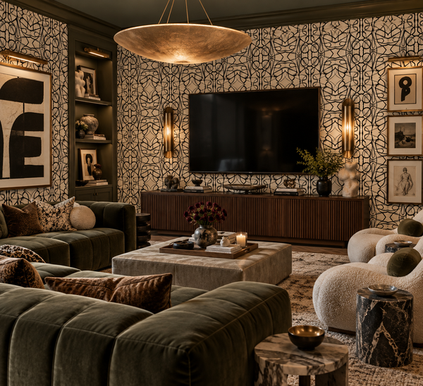 51514 Black White A Standard Wallcovering