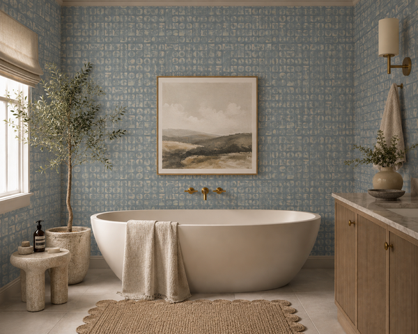9923 Provence Blue Eco-Friendly Type II Wallcovering
