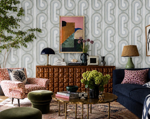 12024 Sea Glass Grasscloth Wallcovering