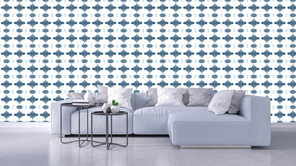 10216 French Blue Alta Non-Woven Wallcovering: lindsay cowles llc