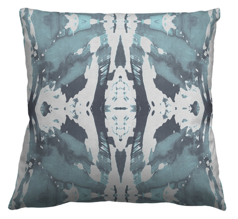 125-5 Blue Grey Pillow Cover