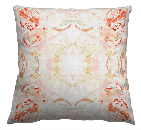 411 Red Peach Mint #1 Pillow Cover