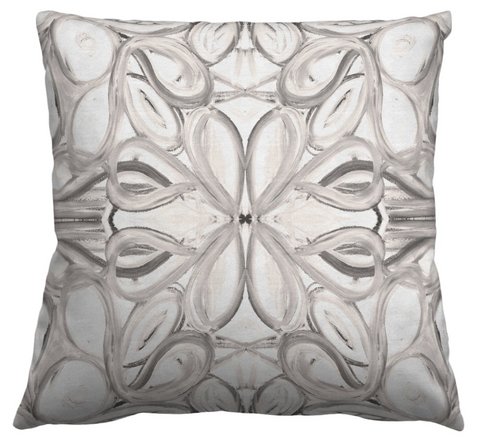 5114 Grey White Pillow Cover