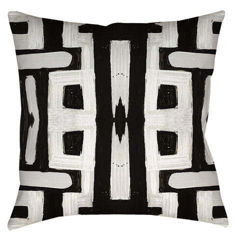 81613 Black White Inverse Pillow Cover :: IN STOCK