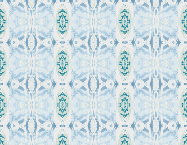 125-5 Teal Blue A Standard Wallcovering