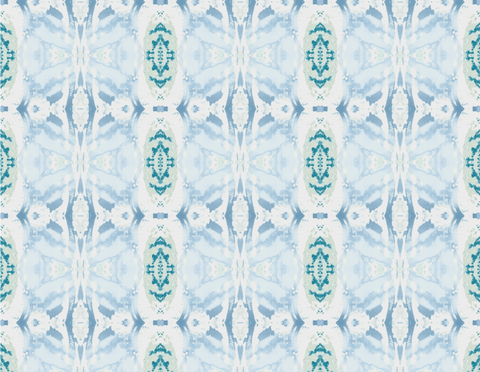 125-5 Teal Blue A Standard Wallcovering